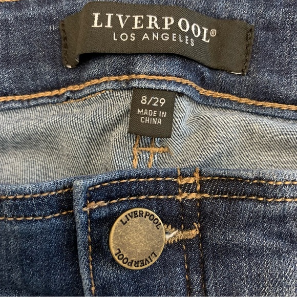 Liverpool Los Angeles Gia Glider Crop Women Jeans Size 8/29 - Picture 9 of 10